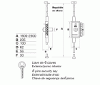 Cerradura FAC de sobreponer MB PL UVE multibarra con 5 pasadores